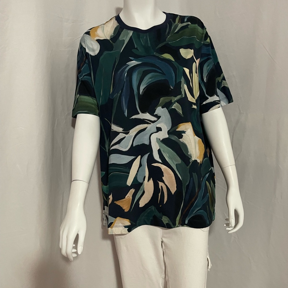 Ted Baker Multicolor Abstract Short Sleeve Top